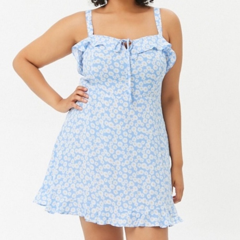 Daisy Print Mini Dress